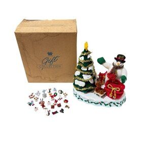 Avon A Wonderful Countdown to Christmas Talking Snowman Advent Calendar Tree Vtg